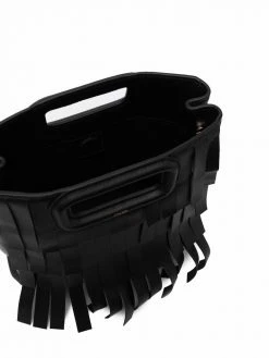 Maje fringed leather tote