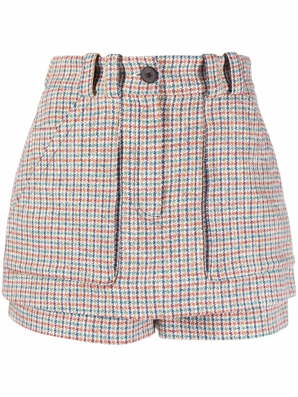 Maje High waisted check shorts tailored shorts of women 3 Maje high-waisted check shorts