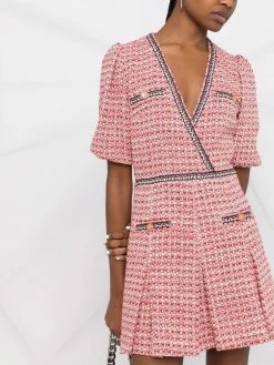 Maje Renetia tweed-effect minidress