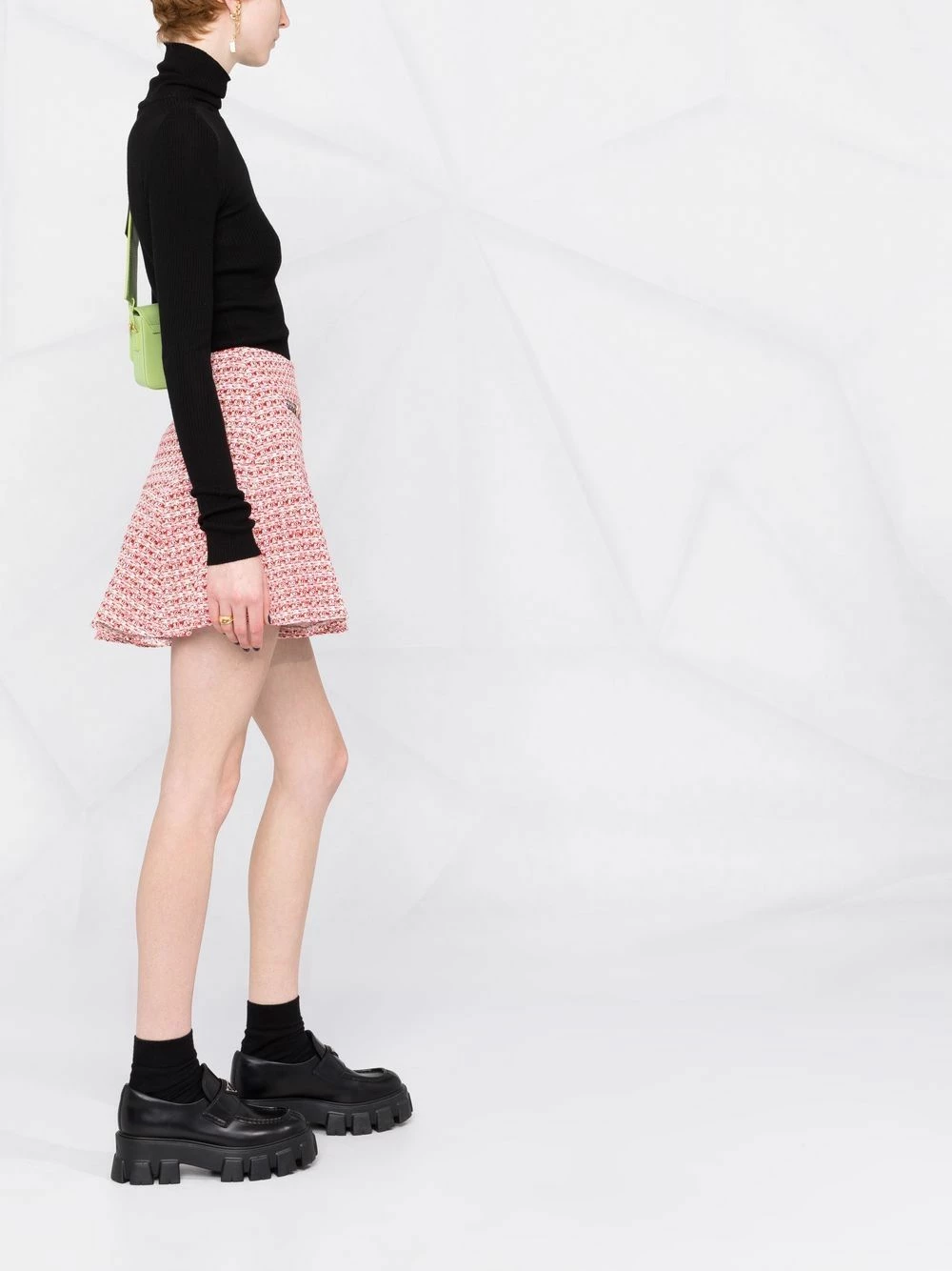 Maje Knitted flared mini dress full skirts of women 8 Maje knitted flared mini dress