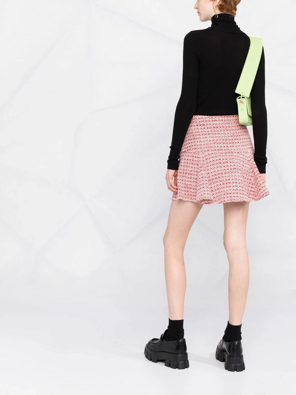 Maje Knitted flared mini dress full skirts of women 6 Maje knitted flared mini dress