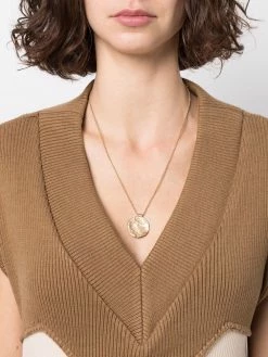 Maje astro zodiac medal capricorn necklace