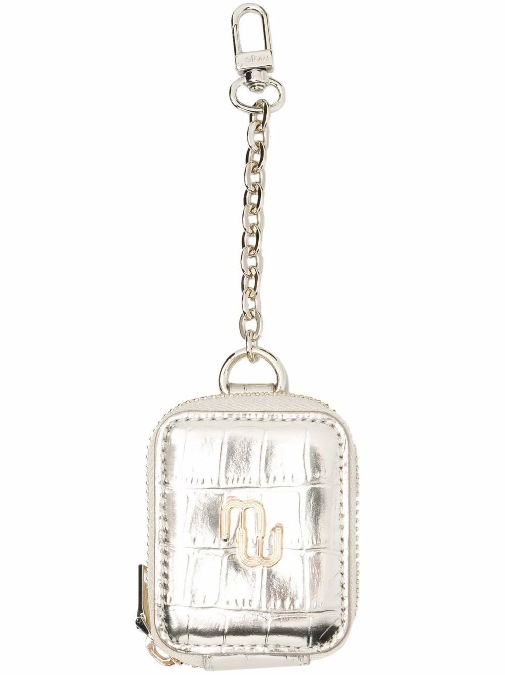 Maje Logo plaque crocodile effect leather purse wallets & purses of women 3 Maje logo-plaque crocodile-effect leather purse