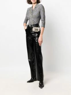 Maje crocodile-embossed mini bag