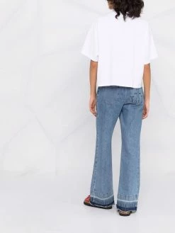 Maje Embellished graphic print cotton T shirt t-shirts & jersey shirts of women 11 Maje embellished graphic-print cotton T-shirt