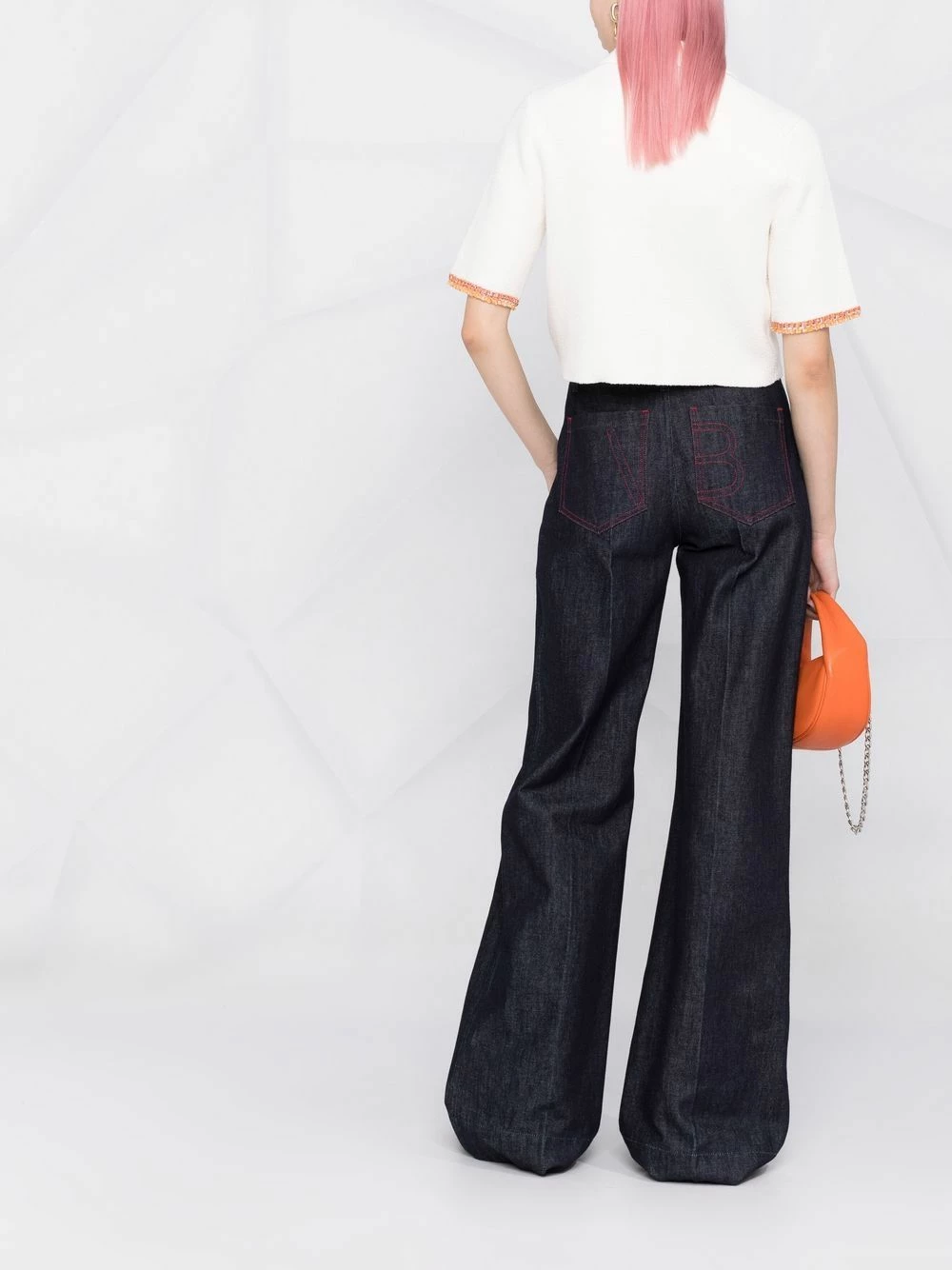 Maje Cropped short sleeve knitted top knitted tops of women 6 Maje cropped short sleeve knitted top