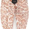 Maje paisley-print cropped waistcoat
