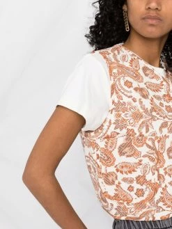 Maje Paisley print cropped waistcoat waistcoats & gilets of women 12 Maje paisley-print cropped waistcoat