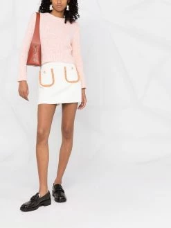 Maje crew-neck jumper