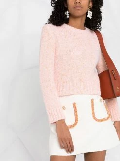 Maje crew-neck jumper