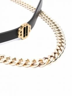 Maje Clover chainlink thin belt
