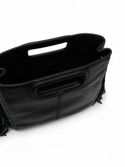 Maje fringed leather crossbody bag