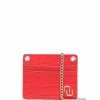 Maje logo-plaque crocodile-embossed leather cardholder