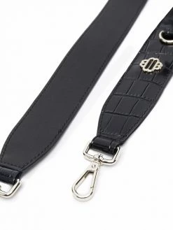 Maje Lover crocodile-effect bag strap